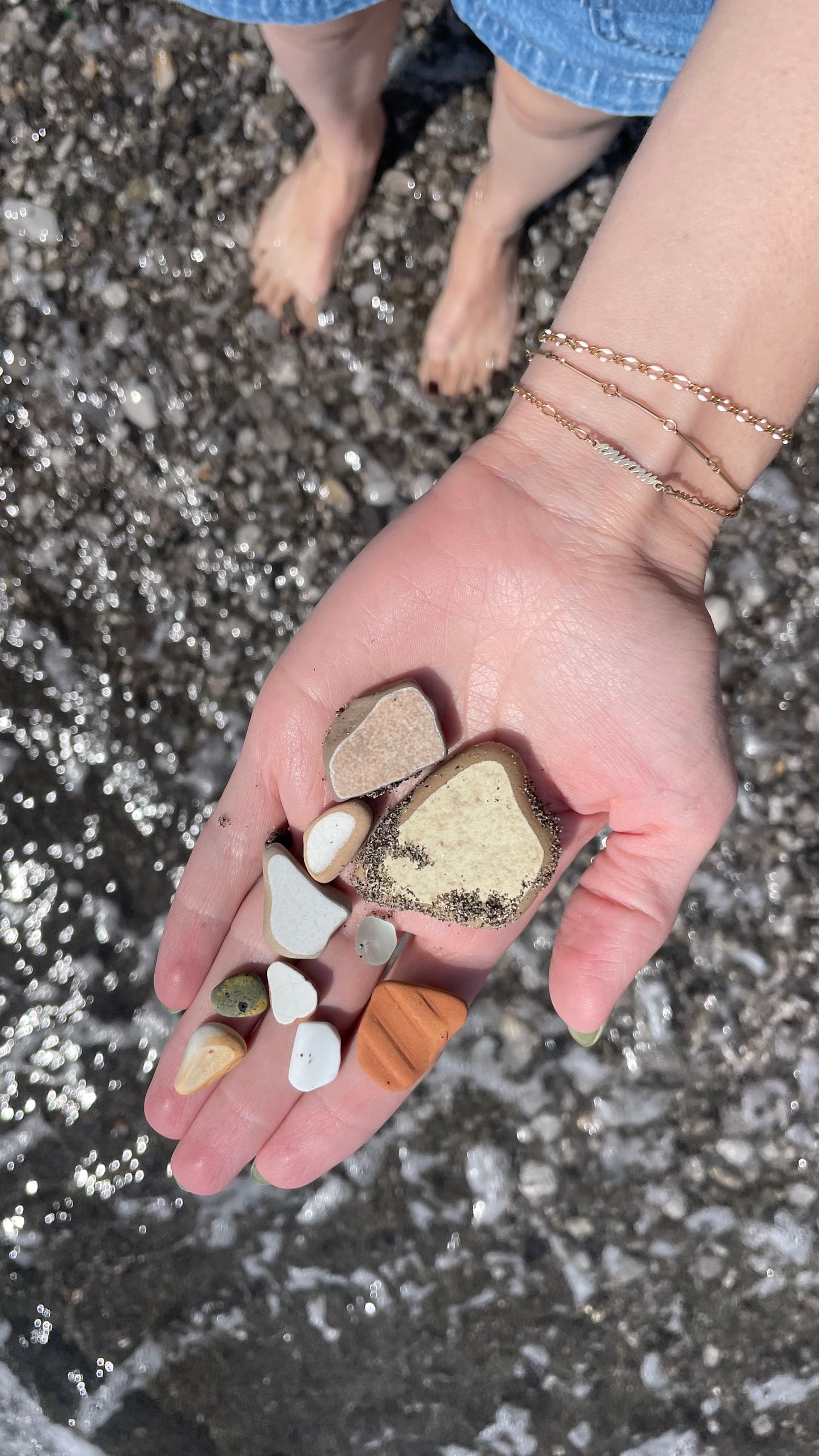 SPRING ONLY đź’CLOUD GAZER WHITEđź’ Resin chain of the month in 14k GF // RESERVATION for IN-PERSON Permanent Jewelry