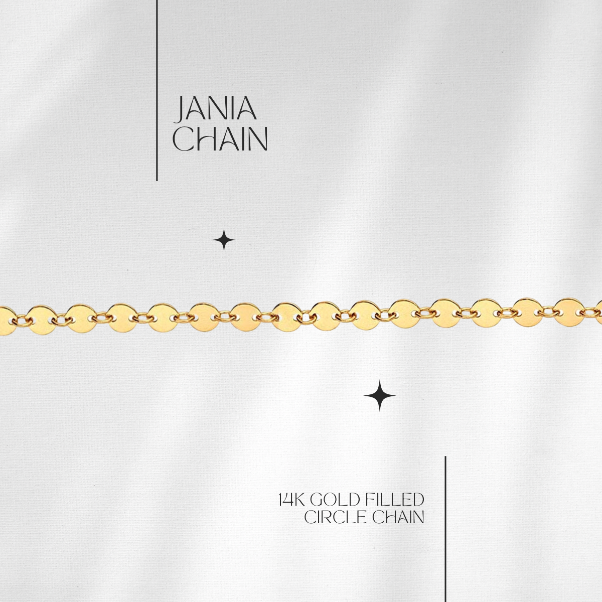 Jania Circle Chain in 14k gf // RESERVATION for IN-PERSON Permanent Jewelry