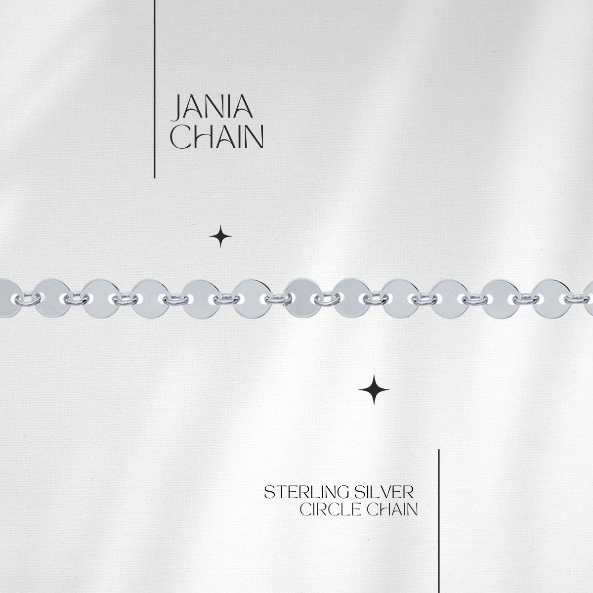 Jania Circle Chain in Sterling // RESERVATION for IN-PERSON Permanent Jewelry