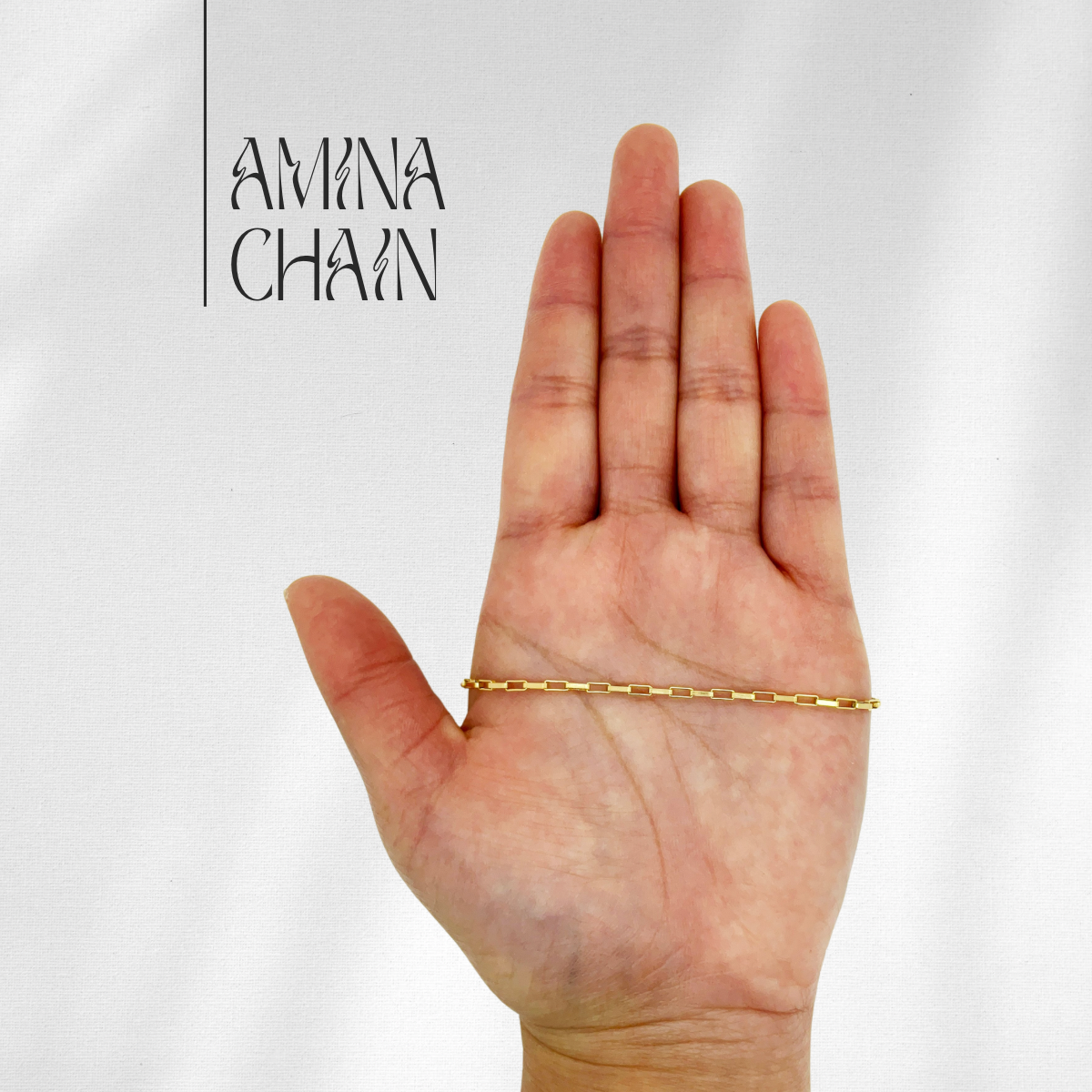 NEW Amina Box Chain in 14k Gild Fill // RESERVATION for IN-PERSON Permanent Jewelry