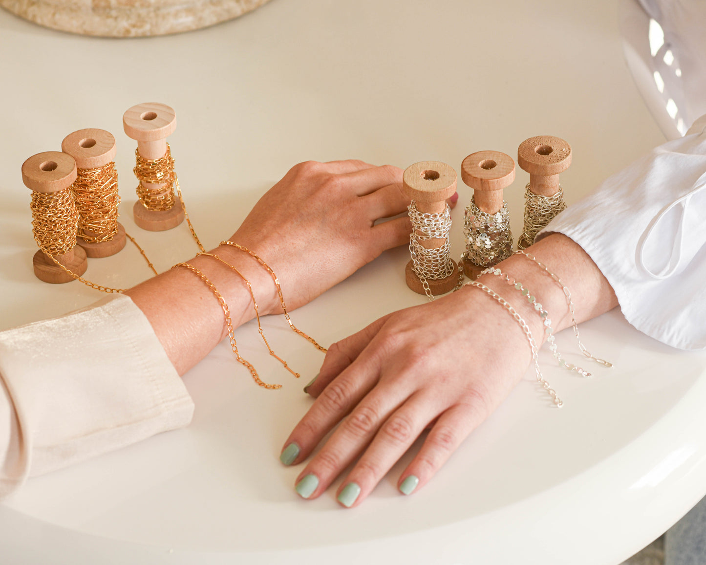 NEW Amina Box Chain in Sterling // RESERVATION for IN-PERSON Permanent Jewelry