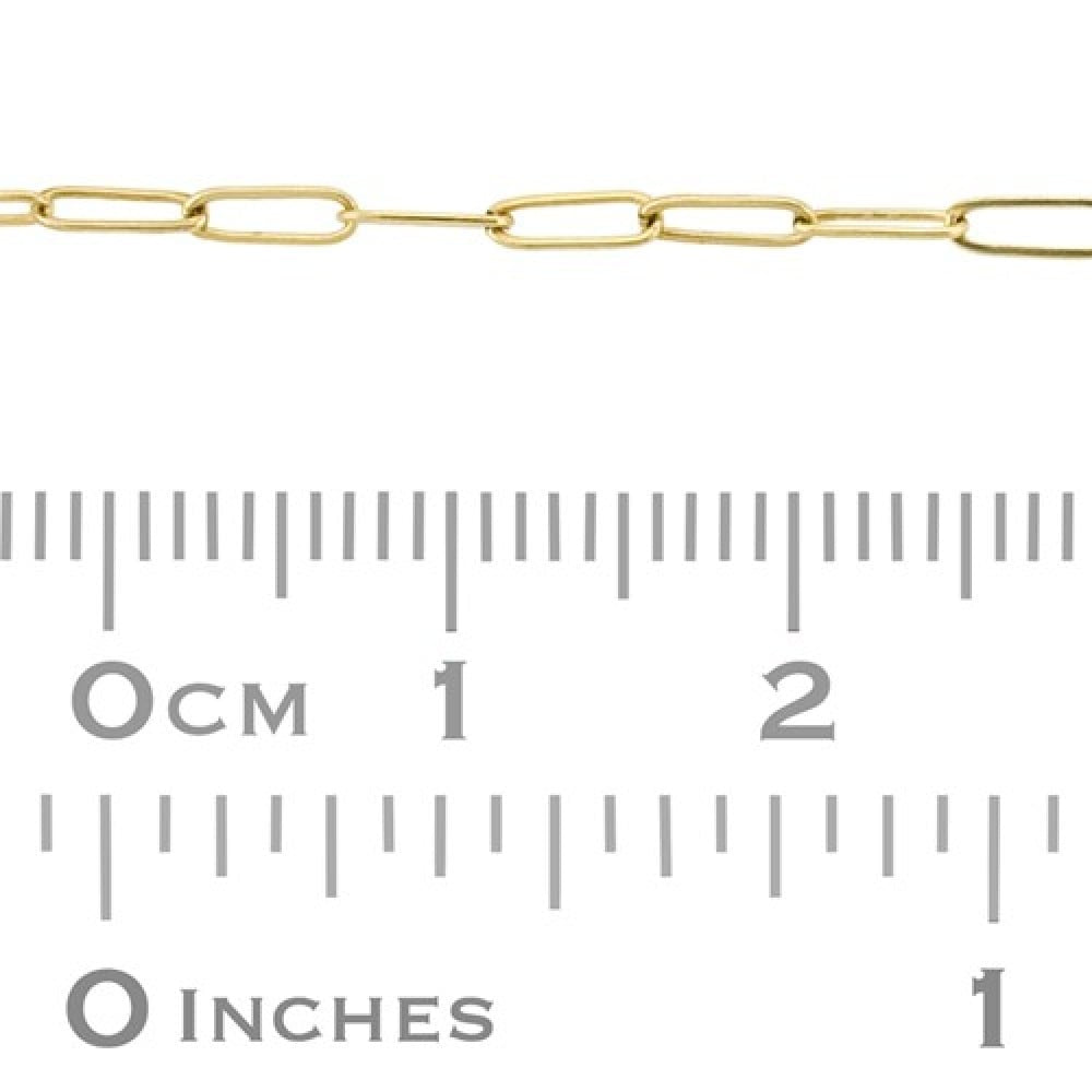 Mira Solid Gold Paperclip Chain // RESERVATION for IN-PERSON Permanent Jewelry