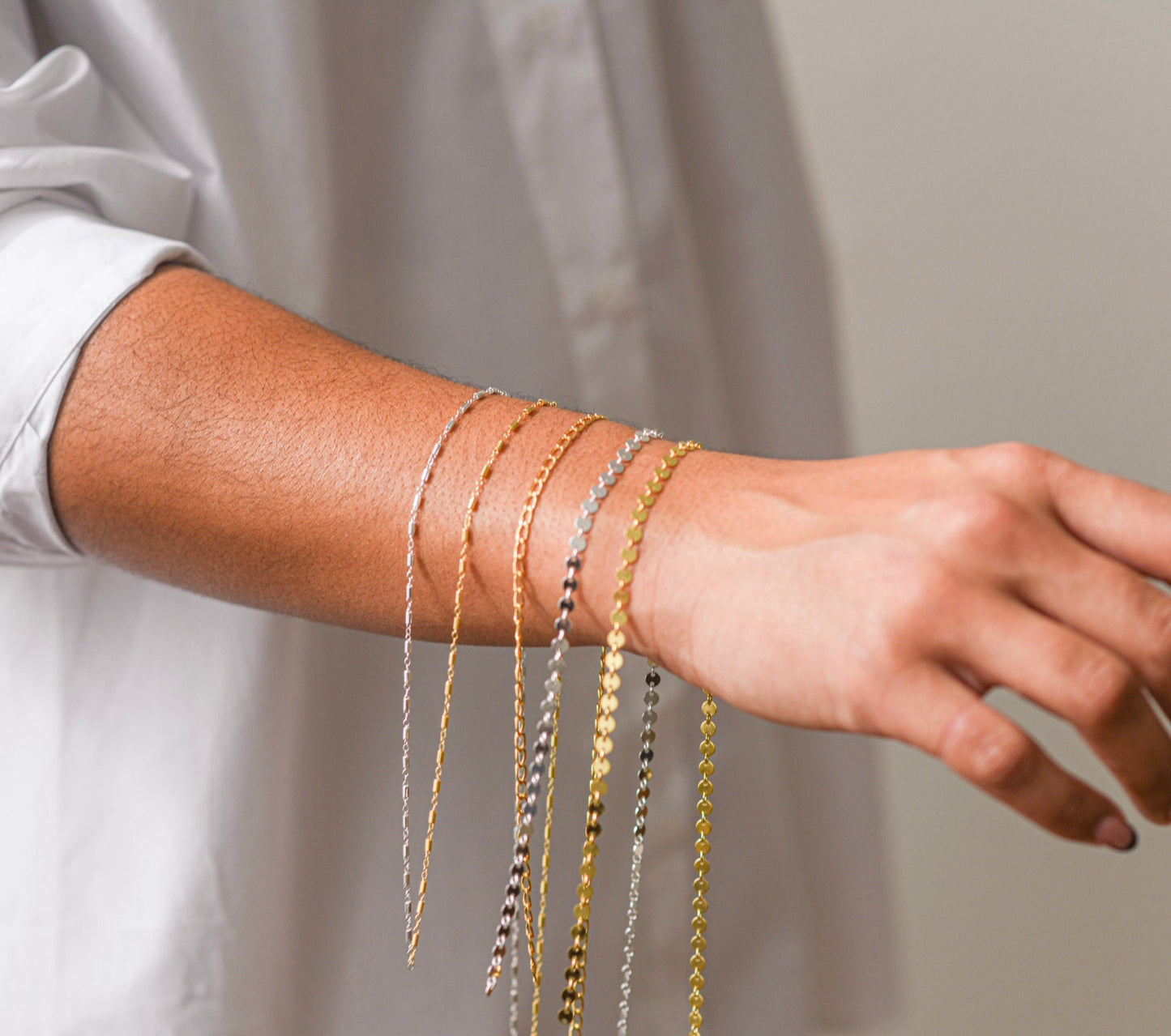 Jania Circle Chain in 14k gf // RESERVATION for IN-PERSON Permanent Jewelry