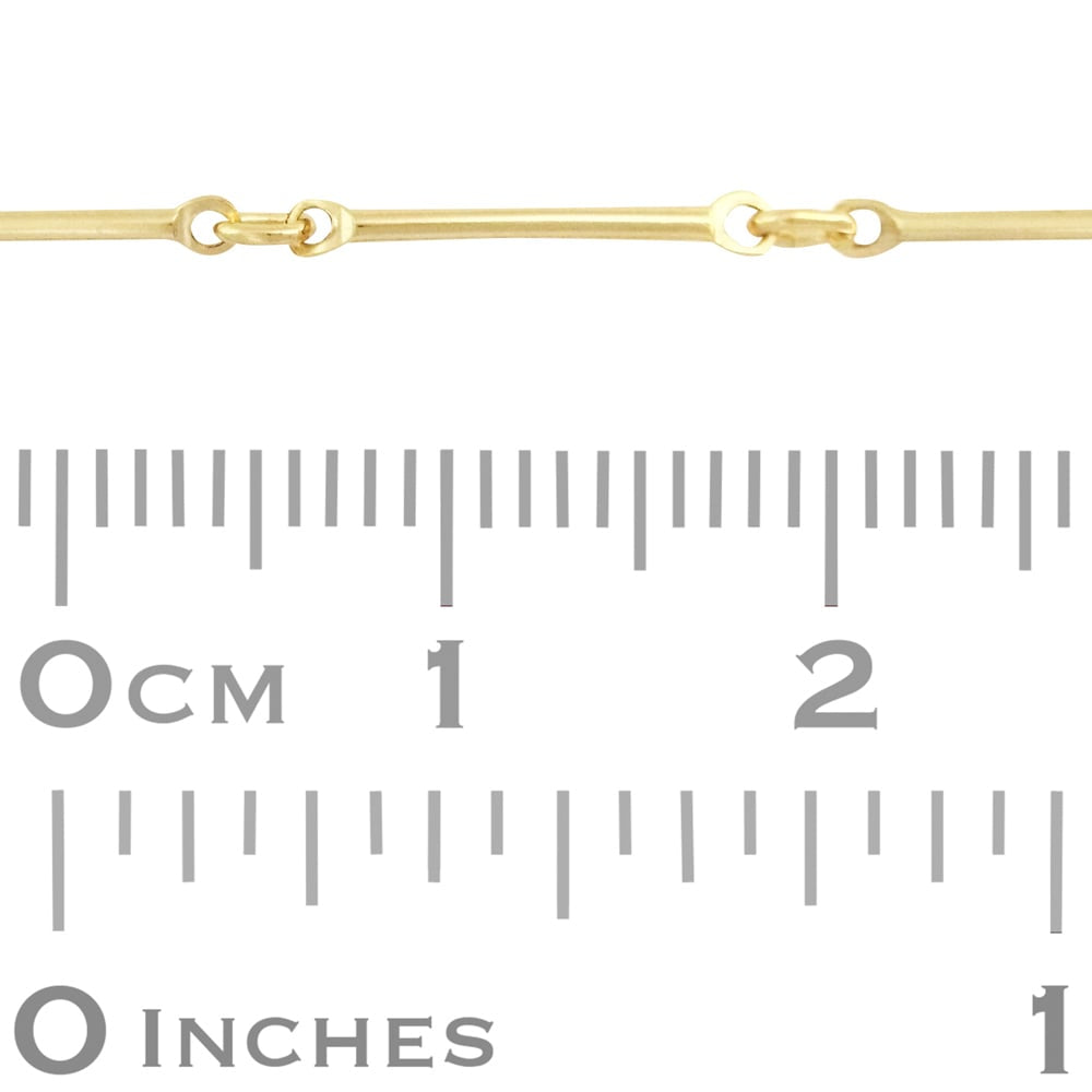 Farrah Bar Chain in 14k gf // RESERVATION for IN-PERSON Permanent Jewelry