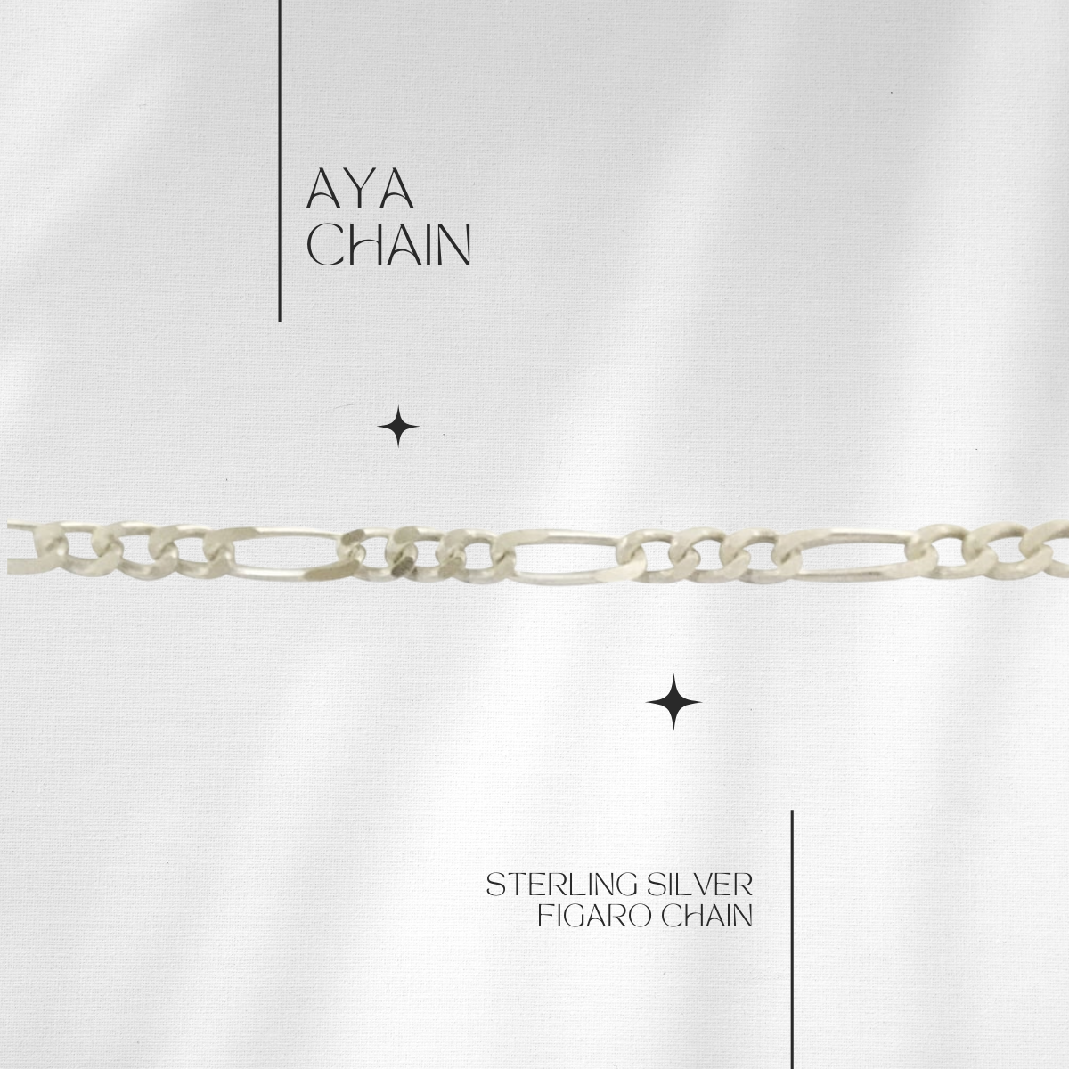 Aya Figaro Chain in Sterling // RESERVATION for IN-PERSON Permanent Jewelry