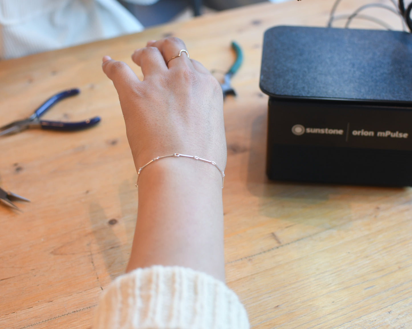 Farrah Bar Chain in Sterling // RESERVATION for IN-PERSON Permanent Jewelry