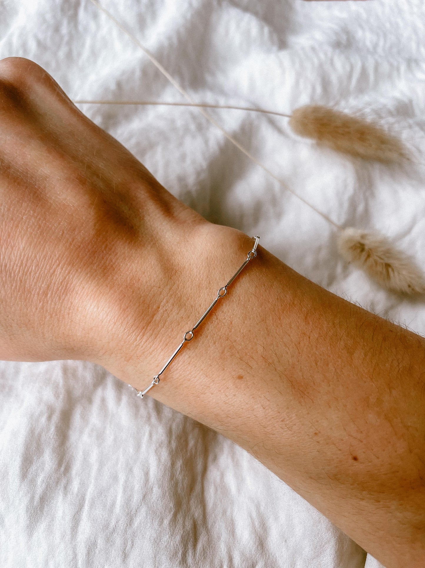 Farrah Bar Chain in Sterling // RESERVATION for IN-PERSON Permanent Jewelry