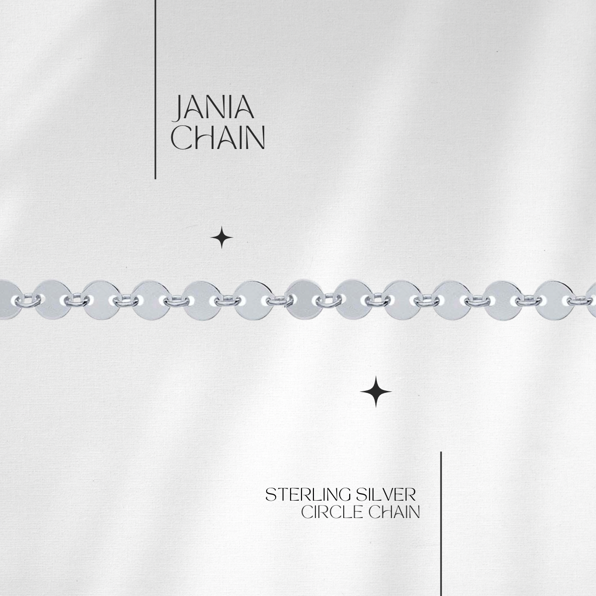 Jania Circle Chain in Sterling // RESERVATION  for IN-PERSON Permanent Jewelry