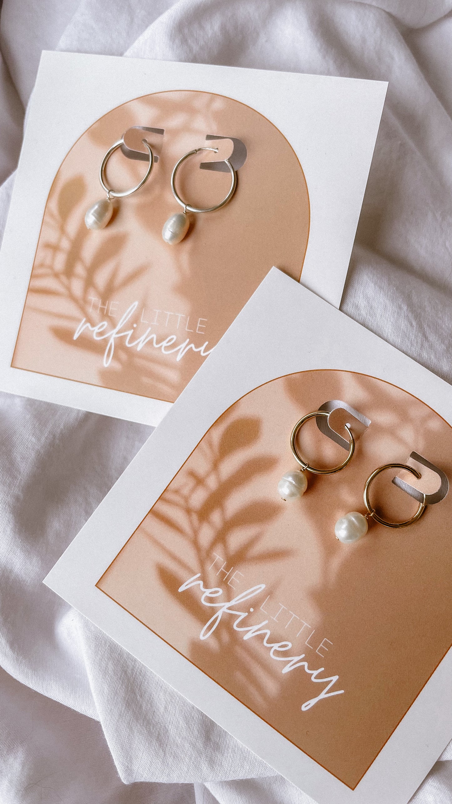 2-in-1 Pearl Hoops