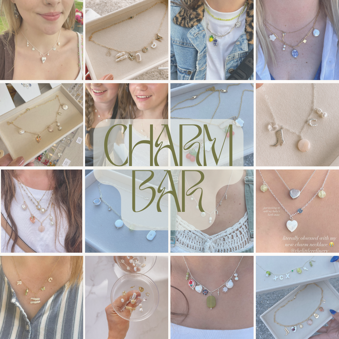 Custom Charm Necklace Deposit RESERVATION  // for IN-PERSON Charm Bar