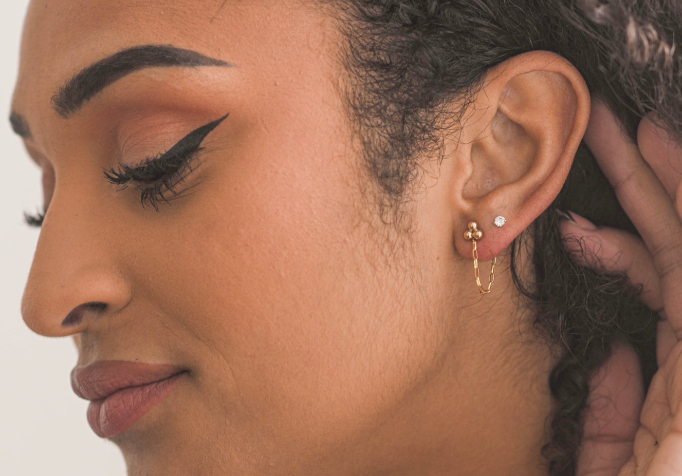 Rosy Stud // Ear Stack Collection