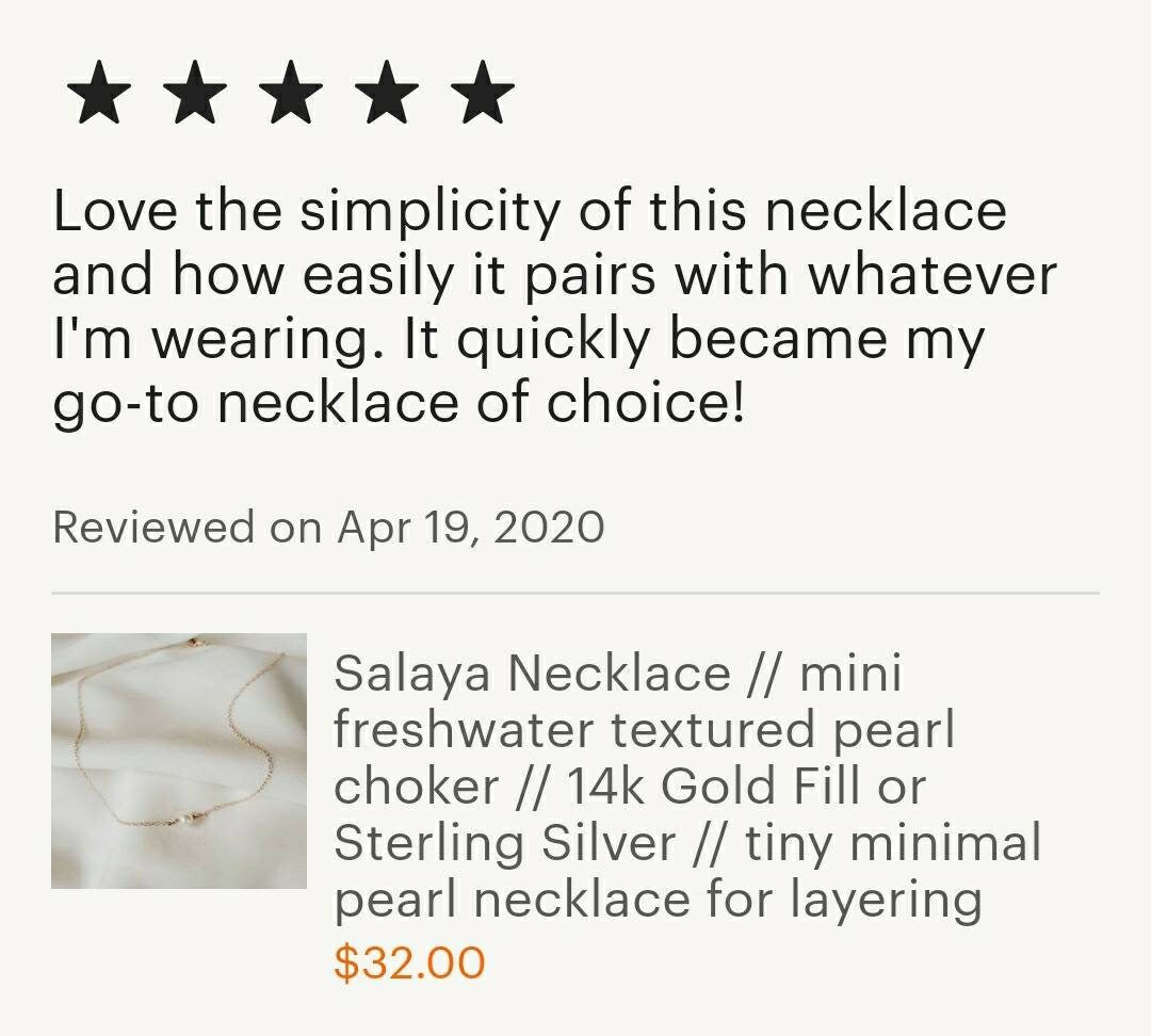 Salaya Necklace // Freshwater Pearls + 14k GF or Silver