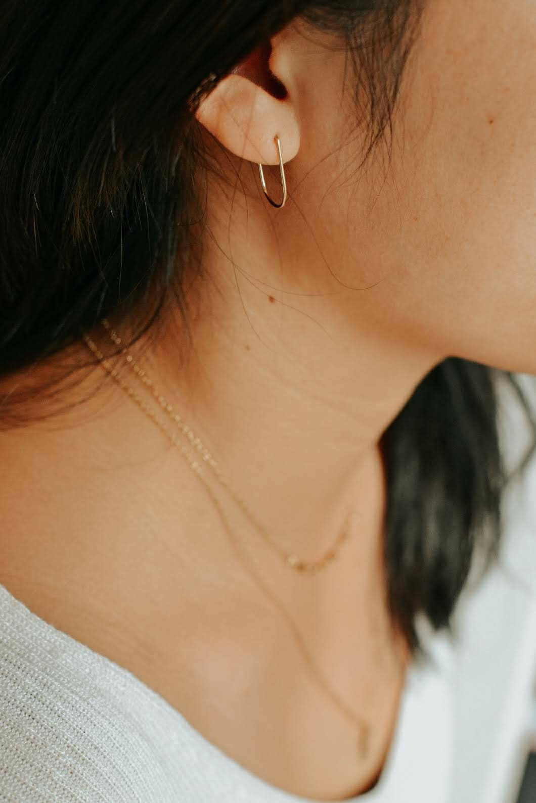 Rome Threader Earrings // 14k GF or Silver