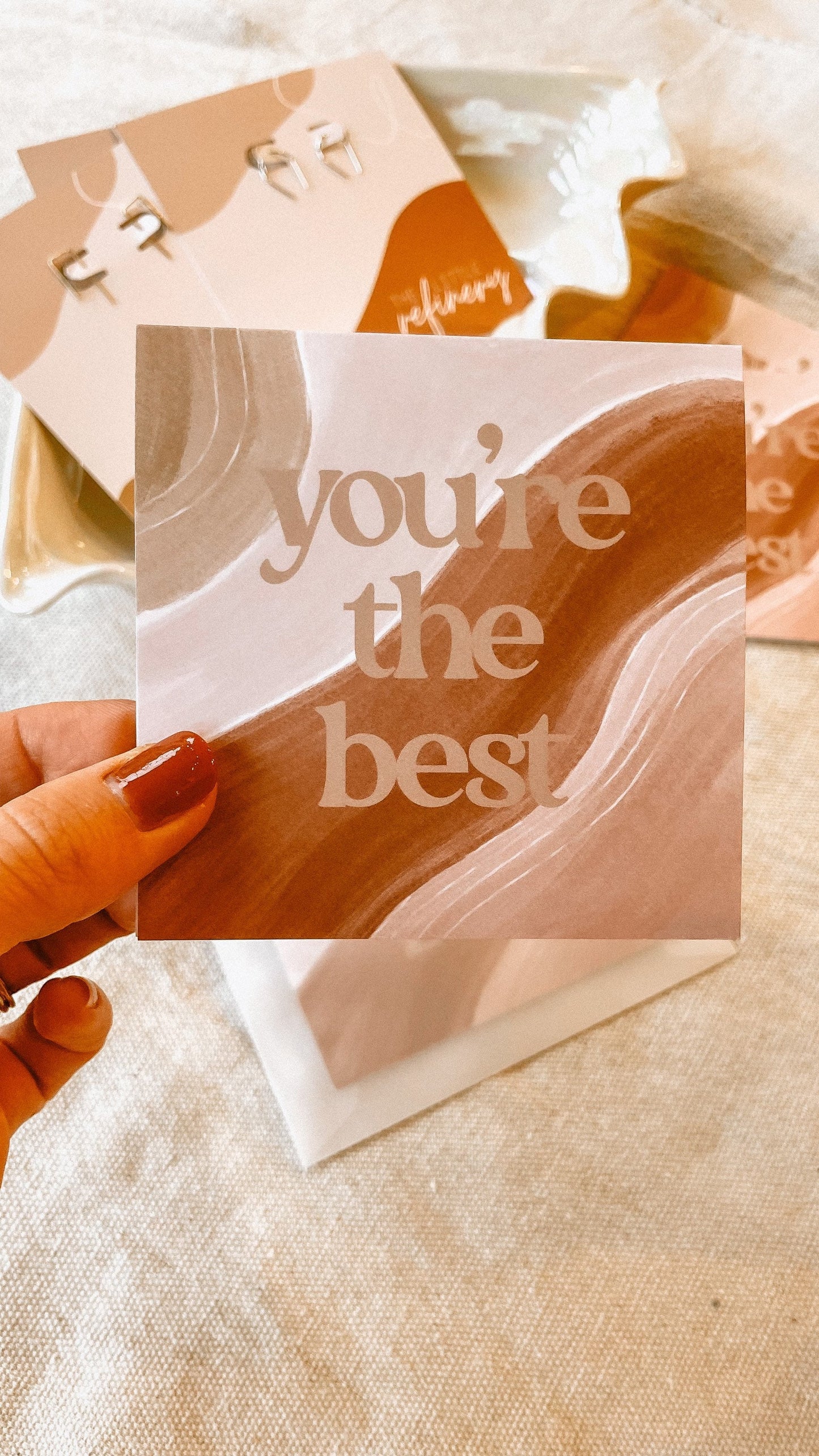 You’re The Best // Hand Designed Blank Card with FREE gift message option