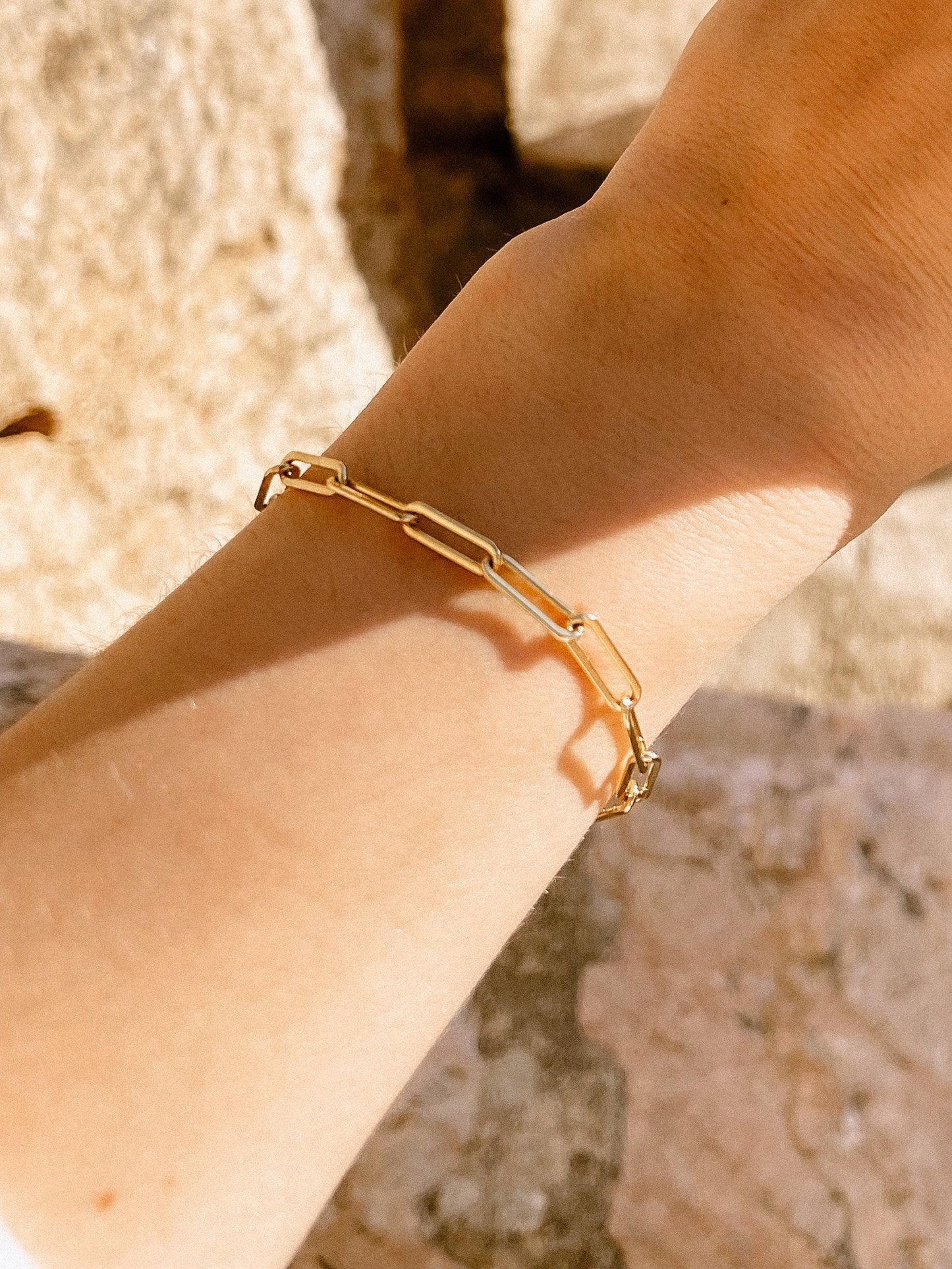 Chain Link Bracelet // with clasp // 14k GF or Sterling