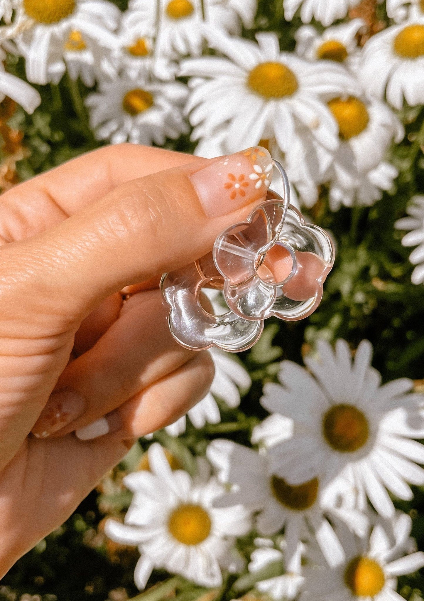 Garden Party Interchangeable Hoops // 9 Colors // 14k GF or Sterling