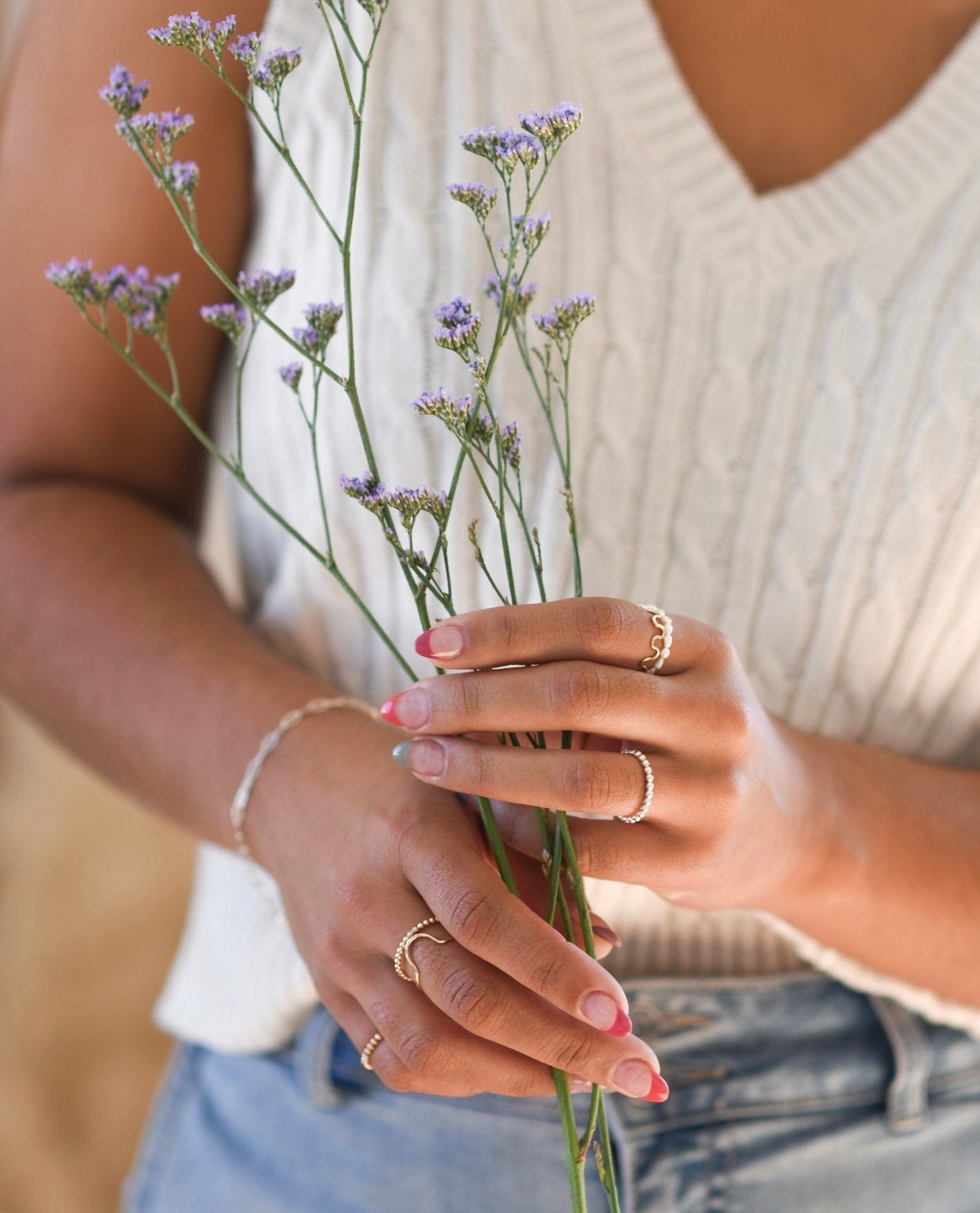 Bubble Ring // Sterling or 14k GF // Holiday Drop